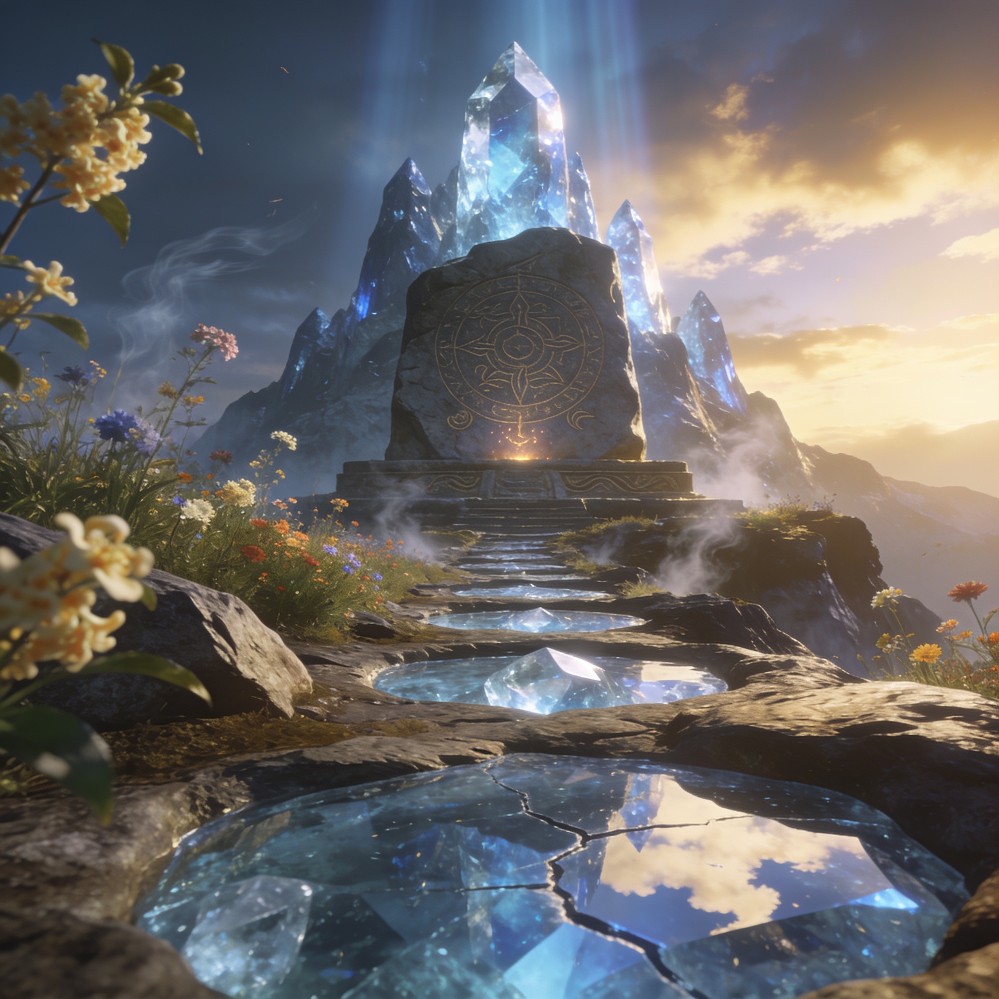 Concept art for Crystalshade Pinnacle