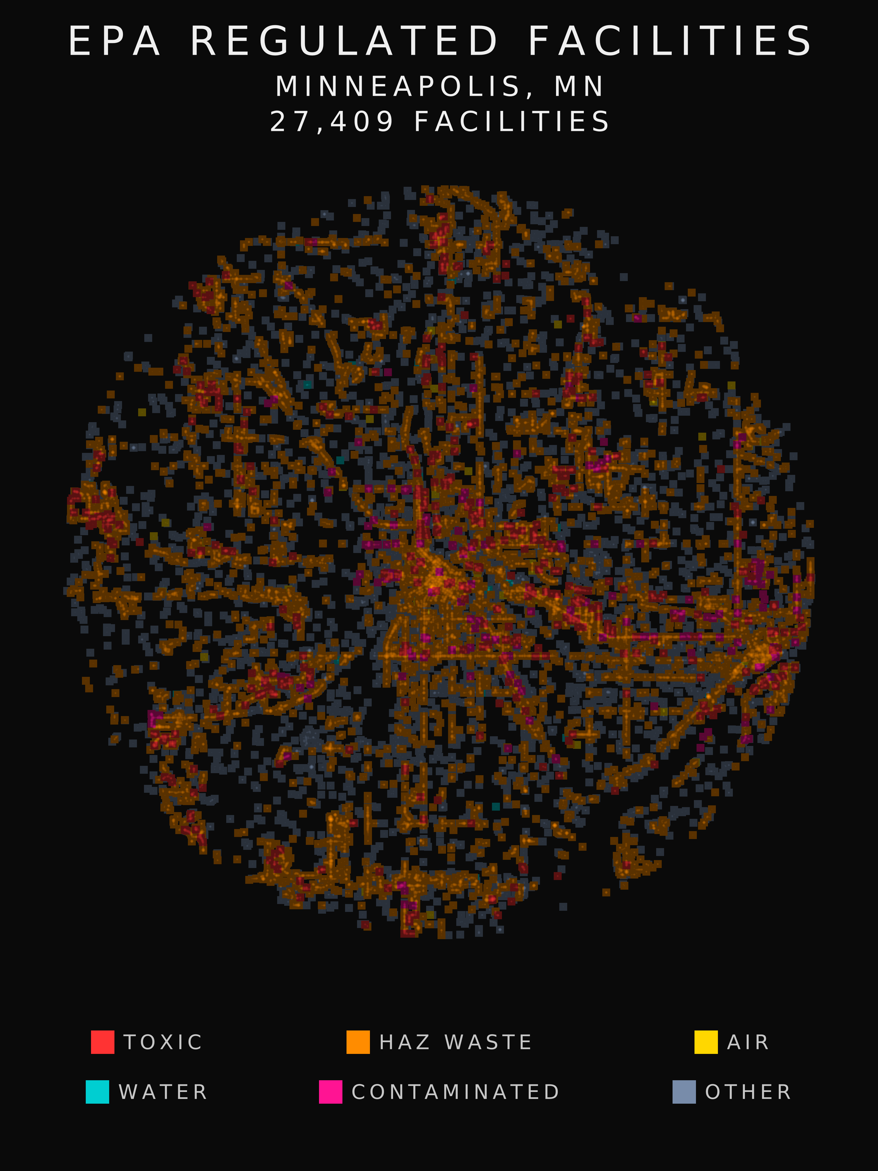 EPA facility radar for Minneapolis
