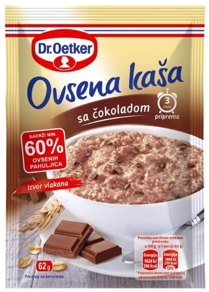 Dr. Oetker Ovsena kaša čokolada 60g