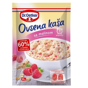 Dr. Oetker Ovsena kaša maline 60g