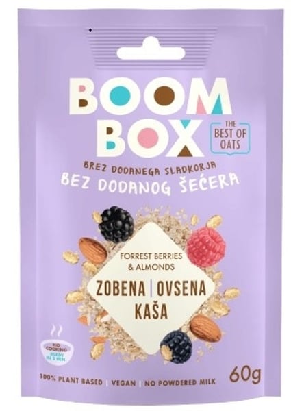 Boom Box Ovsena kaša šumsko voće badem 60g
