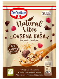 Dr. Oetker Ovsena kaša čokolada malina 60g