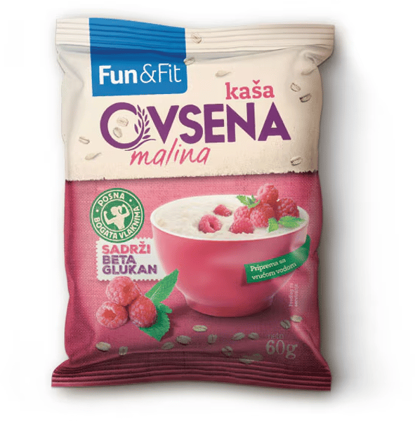 Fun & Fit Ovsena kaša malina 60g