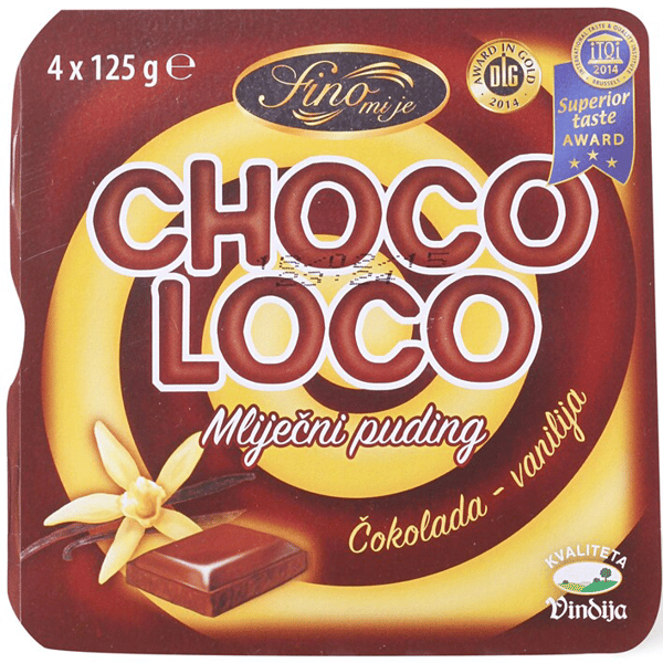 Vindija Puding Choco loco 4x125g