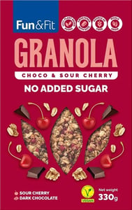Fun & Fit Ovsena granola čoko višnja 330g