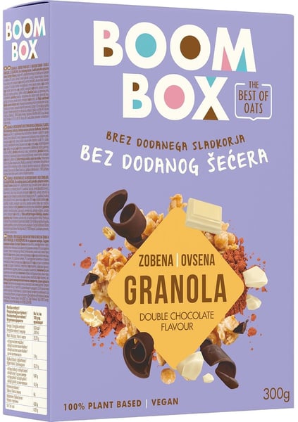 Boom Box Ovsena granola double čokolada 300g