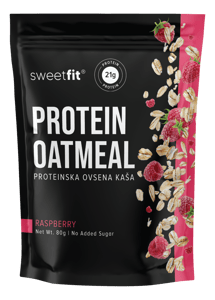 Sweetfit Proteinska ovsena kaša malina 80g