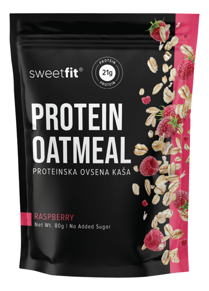 Sweetfit Proteinska ovsena kaša malina 80g
