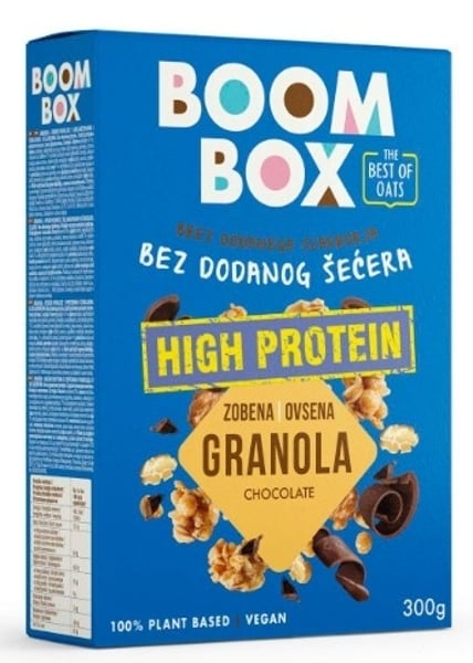 Boom Box Ovsena granola proteinska čokolada 300g