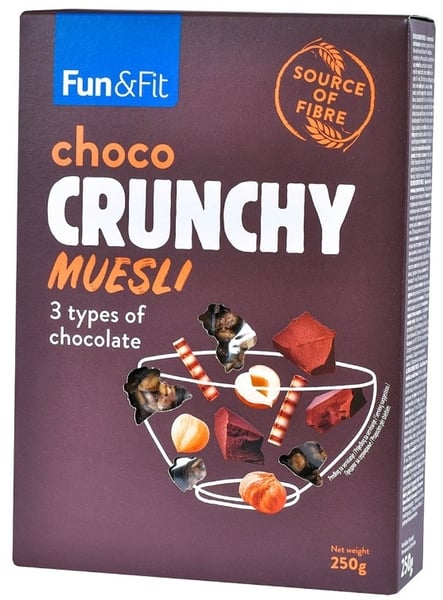 Fun & Fit Musli hrskavi čokolada 250g