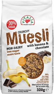 Vitalia Musli crunchy banana čokolada 320g