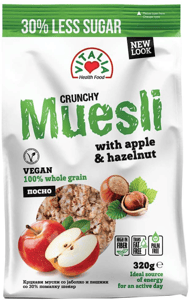 Vitalia Crunchy musli lešnik jabuka 320g