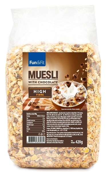 Fun & Fit Musli sa čokoladom 420g