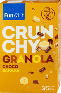 Fun & Fit Granola crunchy choco banana 250g