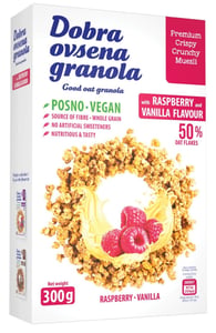 Dobra OVSENA granola malina vanila 30g