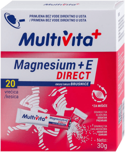 Multivita Magnezium + E direct brusnica 20 kesica