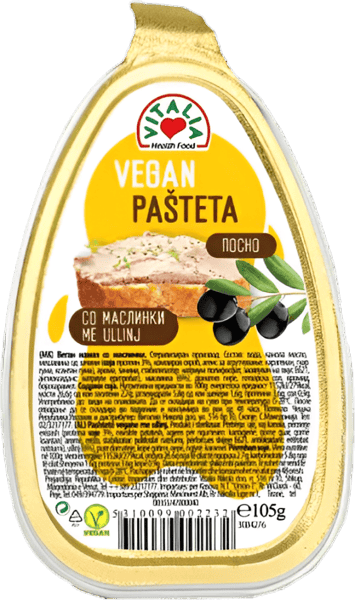 Vitalia Veganska pašteta soja masline 105g