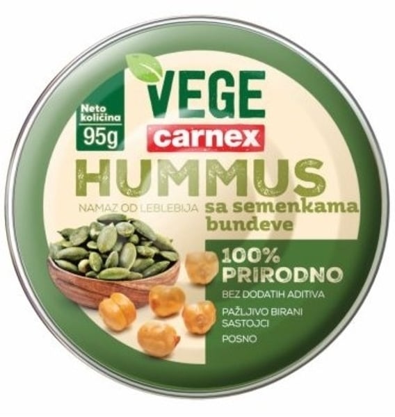 Carnex Hummus Vege semenke bundeve 95g