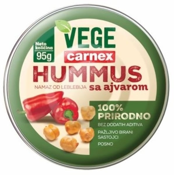 Carnex Hummus Vege ajvar 95g