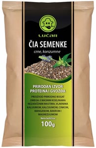 Lucar Čia semenke crne konzumne 100g