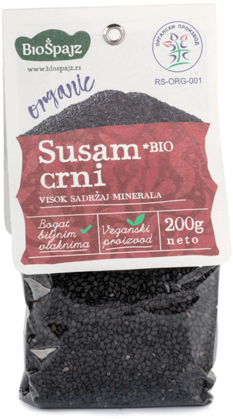 Bio Spajz Crni susam organski 200g