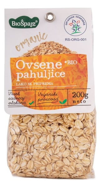 Bio Spajz Ovsene pahuljice organske 200g