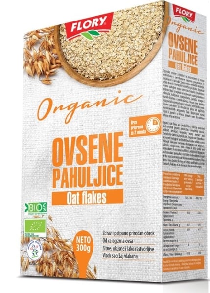 Flory Ovsene pahuljice Organic 300g