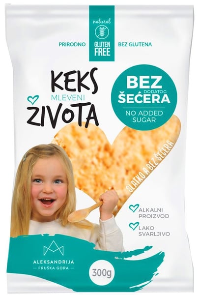 Aleksandrija Keks života mleveni 300g