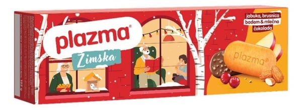 Plazma Keks Zimska jabuka, brusnica i čokolada 105g