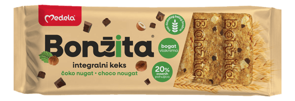 Medela Bonžita integralni keks čoko nugat 120g