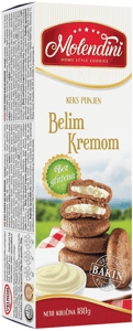 Molendini Keks bez glutena sa belim kremom 180g