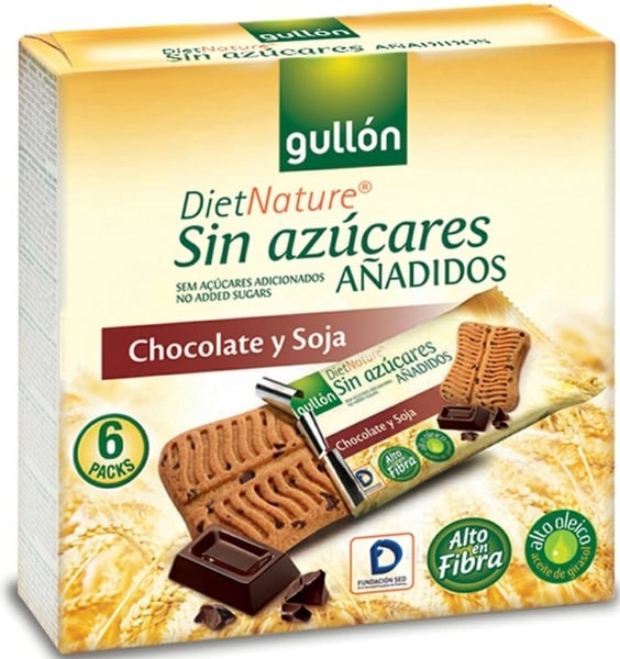 Gullon Keks snack soja čokolada 144g