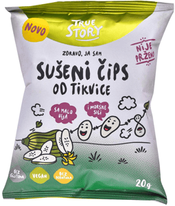 True Story Čips sušena tikvica 20g