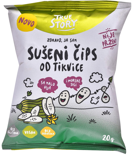 True Story Čips sušena tikvica 20g