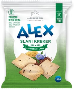 Aleksandrija Slani kreker proso lan 150g