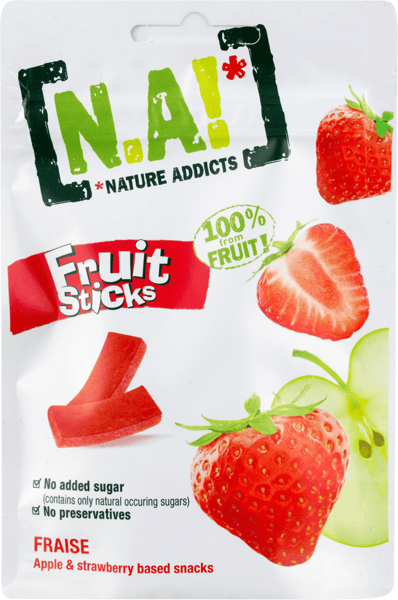 Nature Addicts Voćni štapići od jabuke i jagode 35g
