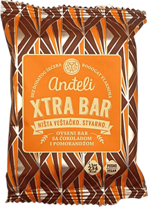 Andjeli Ovseni bar Xtra crna čokolada i pomorandža 60g