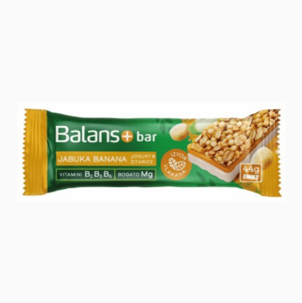 Imlek Balans+ Bar jabuka banana 44g