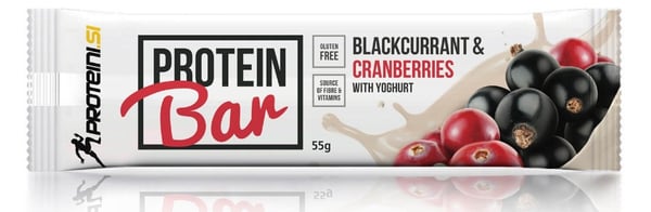 Proteini.Si Protein bar crna ribizla brusnica 55g