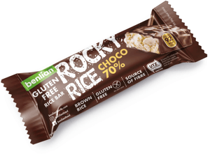 Benlian Štanglica Rocky rice choco 70% kakao 18g