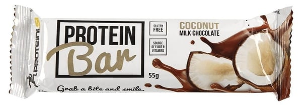 Proteini.Si Protein bar kokos mlečna čokolada 55g