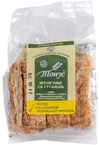 Tonus Beskvasne štanglice susam 120g