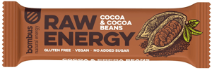 Bombus Raw energy bar kakao i kakao zrna 50g
