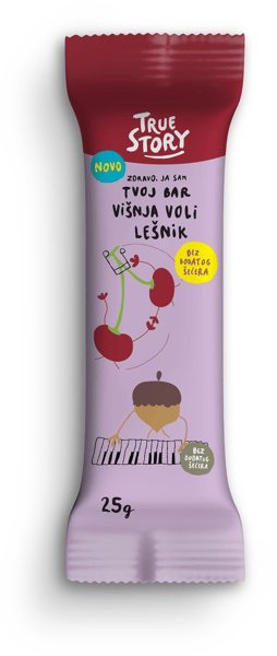 True Story Štanglica višnja lešnik 25g