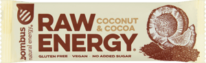 Bombus Raw energy bar kokos i kakao 50g