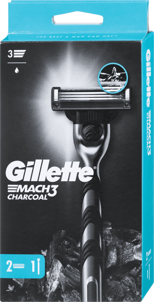 Gillette Brijač Mach 3 charcoal + 2 dopune gratis