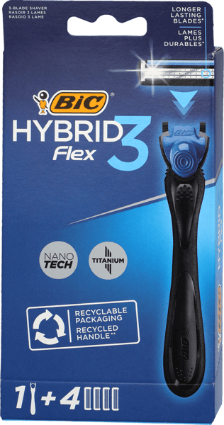 BIC Brijač Flex 3 hybrid ručica + 4 dopune