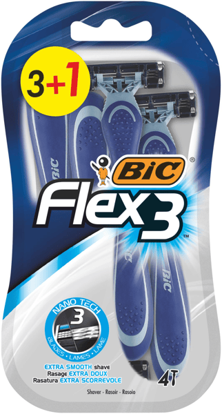 BIC Brijač Flex 3 blister 3+1 gratis