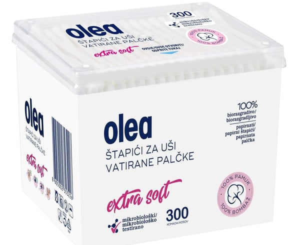 Olea Štapići za uši 300kom