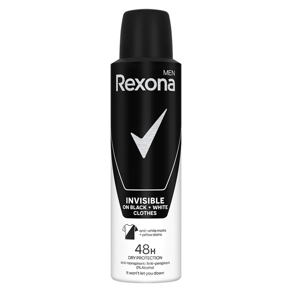 Rexona Dezodorans invisible black & white 150ml